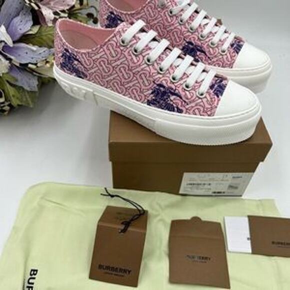 Women’s Burberry Jack TB monogram sneakers size 41 fits 10.5 US - Picture 5 of 13